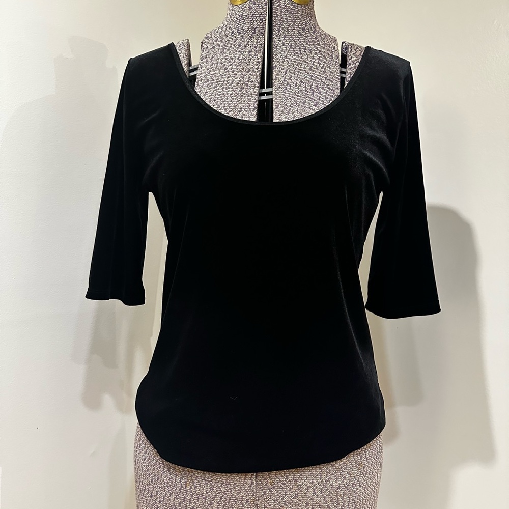 Banana Republic Black Velvet Women's Top